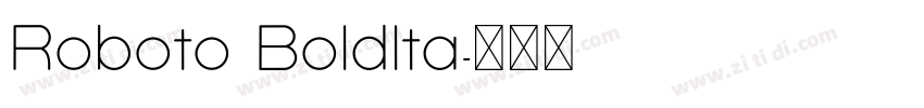 Roboto Boldlta字体转换